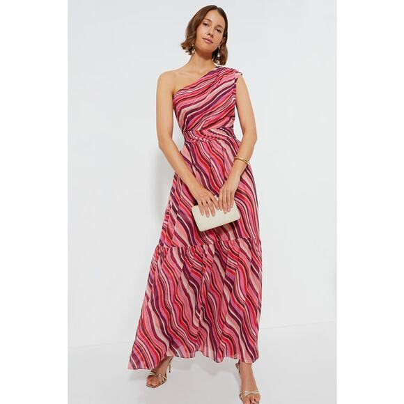 NWT TUCKERNUCK Sunset Stripe Cadiz Dress Sz S - Picture 2 of 7